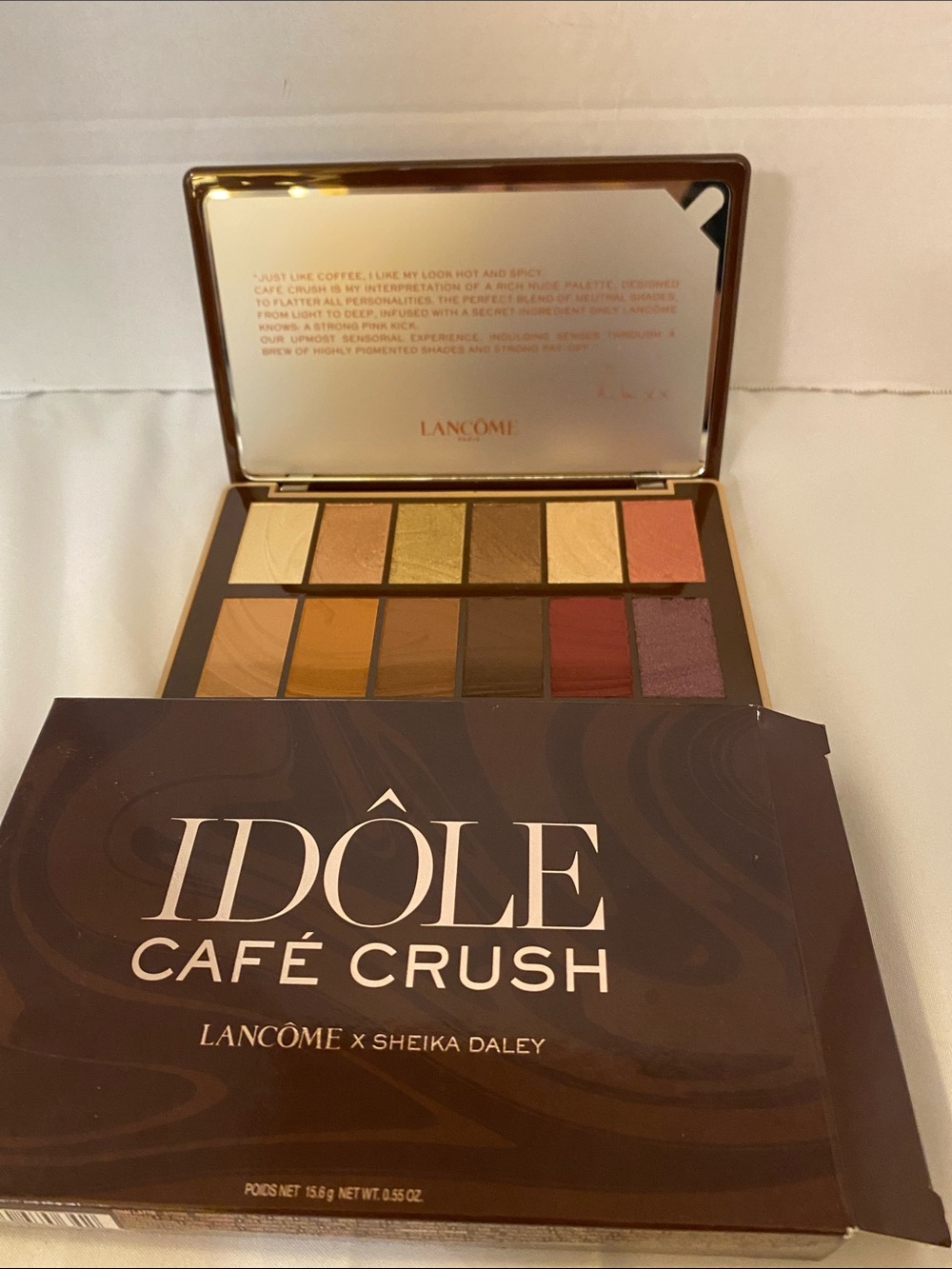 Idôle Café Crush Eyeshadow Palette — Warm & Rosy Neutrals